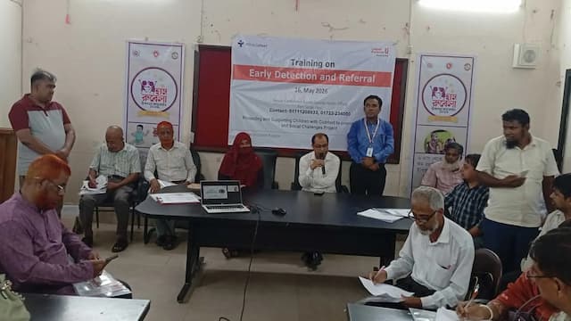 ফেনীতে ক্লাবফুট আক্রান্ত রোগী দ্রুত সনাক্তকরণ প্রশিক্ষণ অনুষ্ঠিত