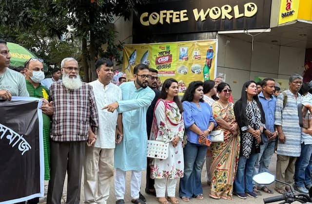 গণপতি হত্যার বিচার ও নিরাপত্তা নিশ্চিতের দাবিতে প্রকৌশলীদের মানববন্ধন