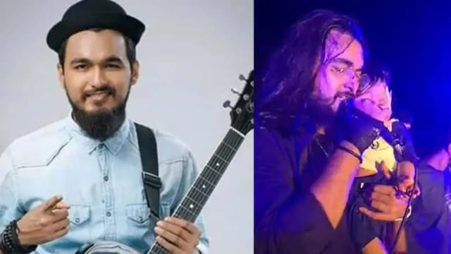 ​ছেলেকে কোলে নিয়ে মঞ্চ মাতালেন নোবেল