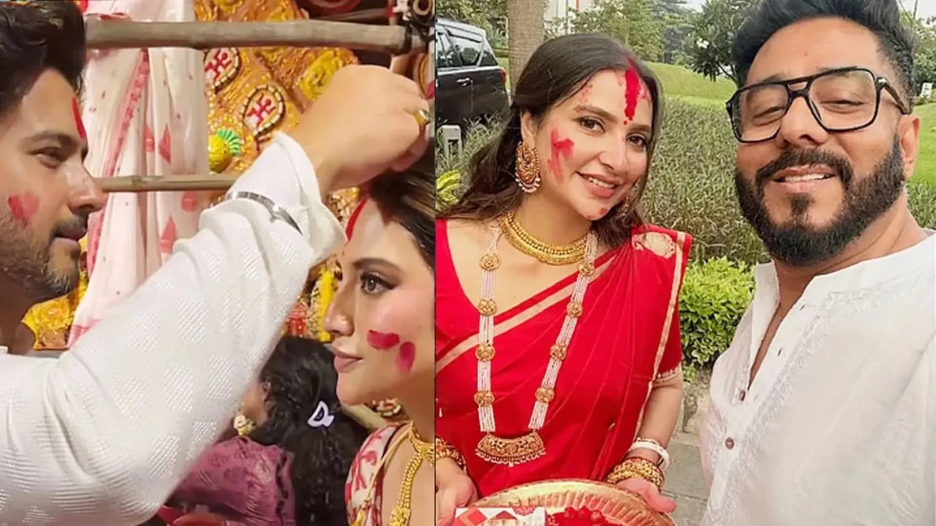 নুসরাতের সিঁথিতে সিঁদুর পরালেন যশ!