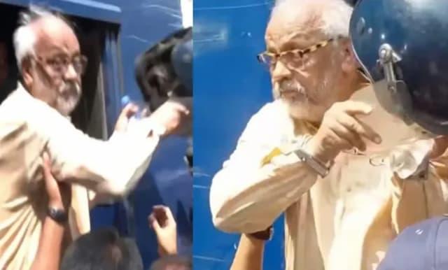 নিরাপত্তার হেলমেট ছুড়ে ফেললেন জামায়াত নেতা আখতারুজ্জামান!
