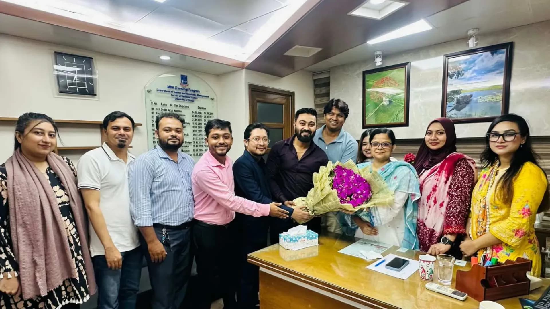 নবনিযুক্ত পরিচালককে শুভেচ্ছা জানাল ঢাবি টিএইচএম ক্লাবের নেতৃবৃন্দ