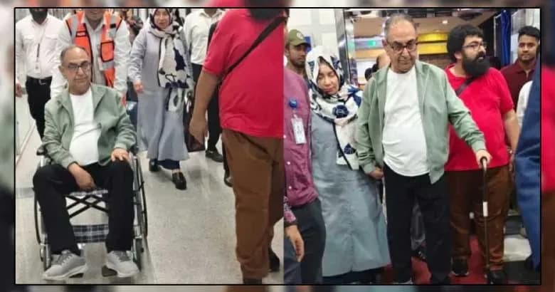 দ্বিতীয় দফায় চিকিৎসা শেষে দেশে ফিরলেন মির্জা আব্বাস